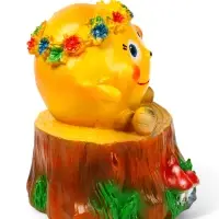 Садовая фигура из гипса &laquo;Кругляш с венком&raquo;, 45&times;35&times;35 см