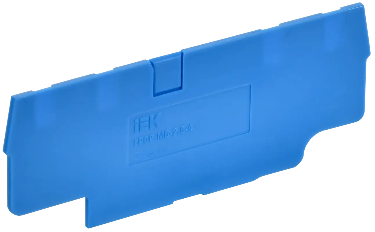 ARMAFIX Заглушка EPCX2.5-4 BU для колодки клеммной CP/CX2.5-4 синяя IEK