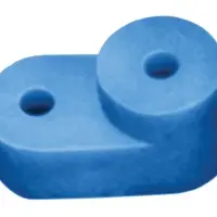 Изолятор угловой для нулевой шины синий