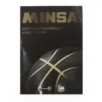 Баскетбольный мяч MINSA, клееный, 8 панелей, р. 7, PU, бутиловая камера