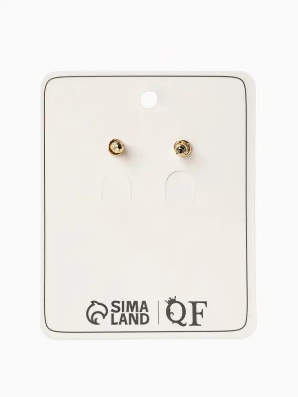 Серьги с жемчугом &laquo;Эксклюзив&raquo;, цветок, цвет золото