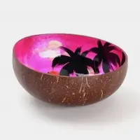 Чаша &laquo;Закат&raquo;, 14&times;14&times;6 см, кокос