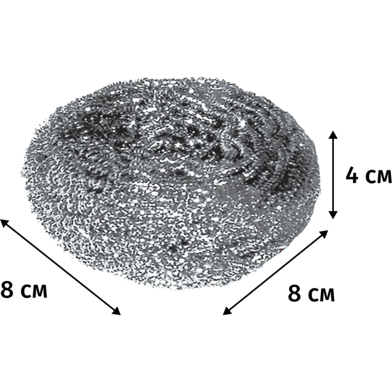 Губка-мочалка для мытья посуды YORK Макси спиральная стальная