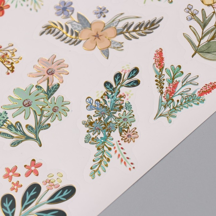 Фотоальбом 25 листов (наклейки+кольца)  Фотоальбом 25 листов (наклейки+кольца) "Цветочный. Цветы & ты" 19х27х3 см