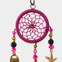 Брелок ловец снов, 17 см, фиолетовый Брелок ловец снов, 17 см, фиолетовый