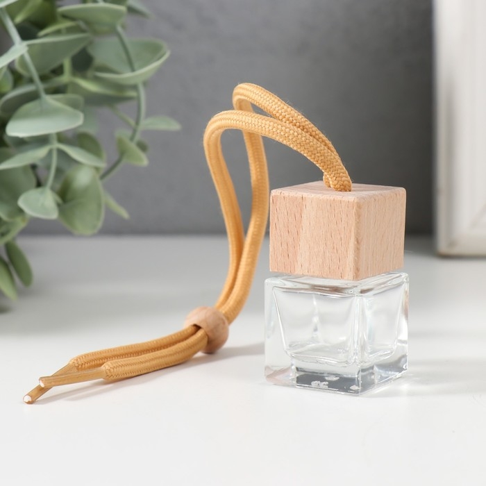 Диффузор стекло для ароматической эссенции  Диффузор стекло для ароматической эссенции "Прямые углы" 8 мл 2,5х2,5х4 см