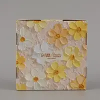 Коробка подарочная самосборная с окном &laquo;Цветы&raquo;, 13&times;13&times;3 см