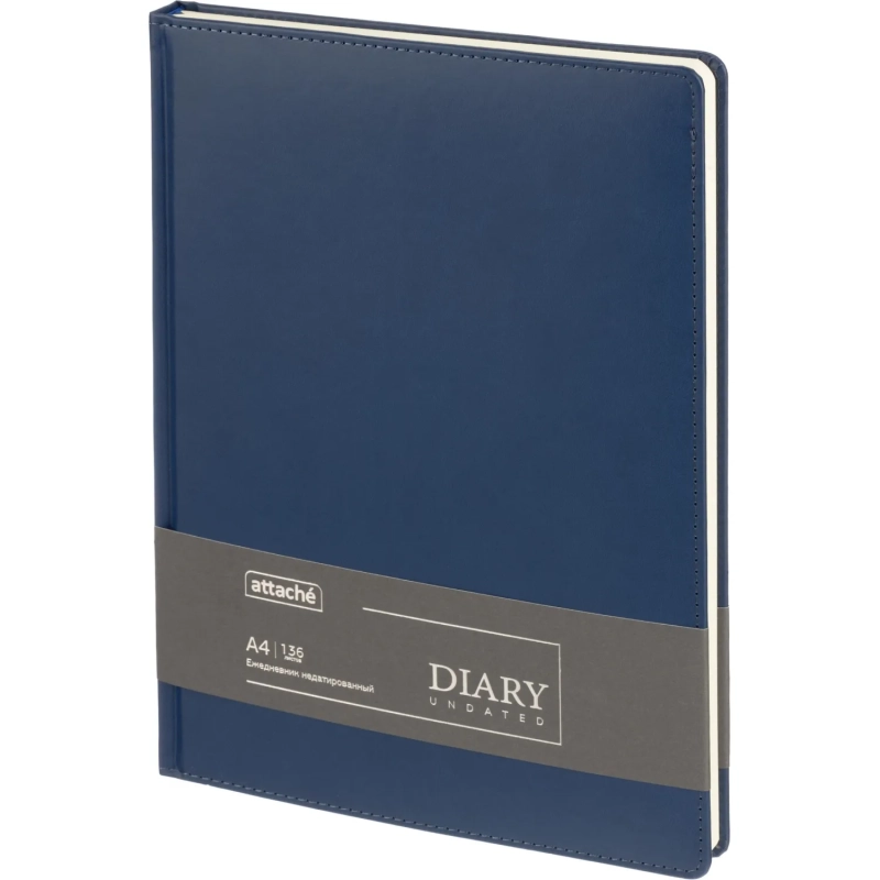 Ежедневник недатированный ATTACHE Classic А4, 136л, синий