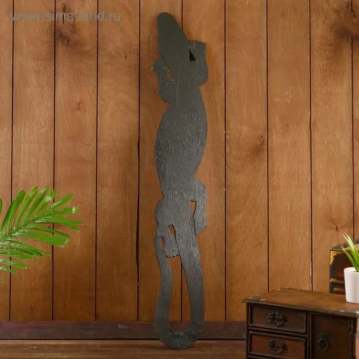 Панно декоративное  Панно декоративное "Ящерица геккон" 78х13х1,5 см МИКС