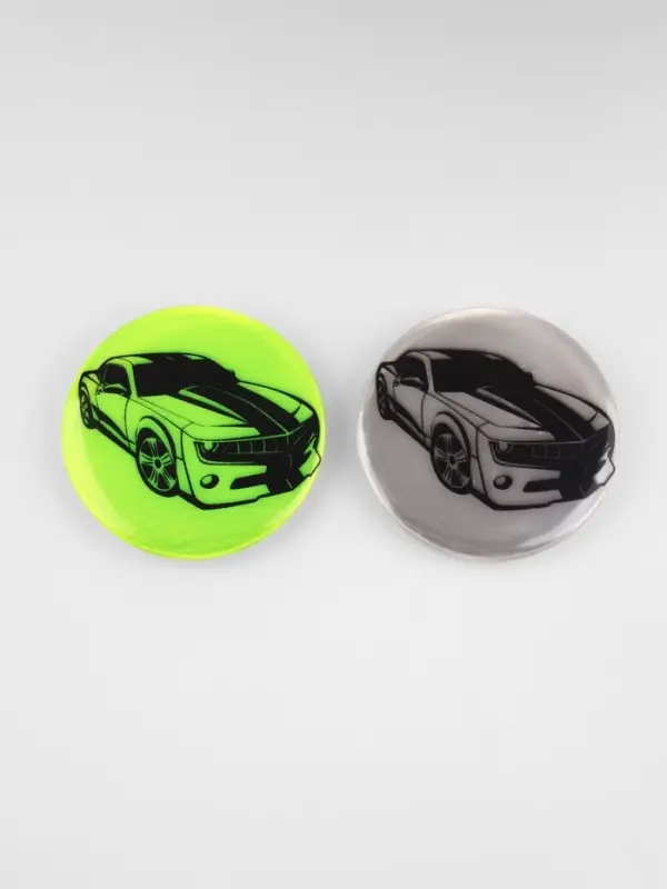 Светоотражающий значок &laquo;Авто&raquo;, d=5.8 см, МИКС
