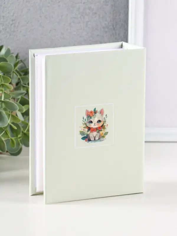 Фотоальбом "Кошечка" 100ф 10X15см, ПП карм.
