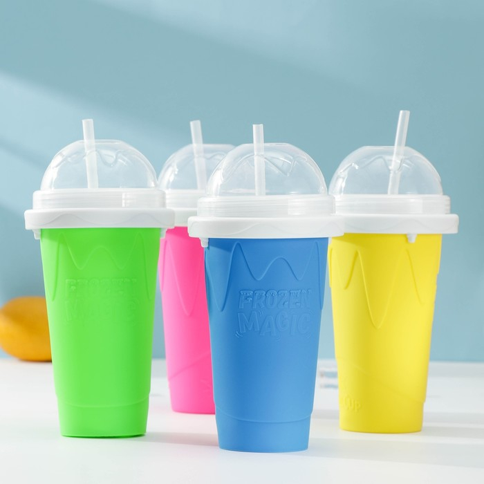 Слаш - стакан для замораживания Доляна «Мэджик», 21×11×11 см, цвет МИКС Слаш - стакан для замораживания Доляна «Мэджик», 21×11×11 см, цвет МИКС