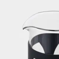 Заварочный чайник френч-пресс Доляна &laquo;Оливер&raquo;, 350 мл, стекло, чёрный