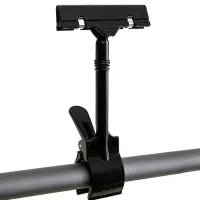 Ценникодержатель с зажимом, d=3.5 см, 8.5&times;7&times;17 см, чёрный