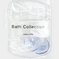 Мыльница на присосках Bath Collection, пластик, 13&times;10&times;3 см, прозрачная
