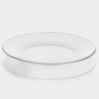 Тарелка Paşabah&ccedil;e Invitation, d=19.5 см, стекло, прозрачная