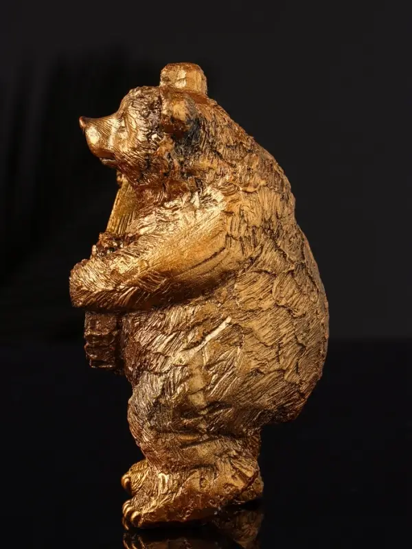 Фигура  Фигура "Медведь с домрой", 11х6 см, бронза