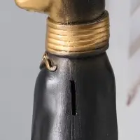 Копилка для денег &laquo;Кошка Маркиза с обручем&raquo;, чёрная, 48&times;18&times;15 см