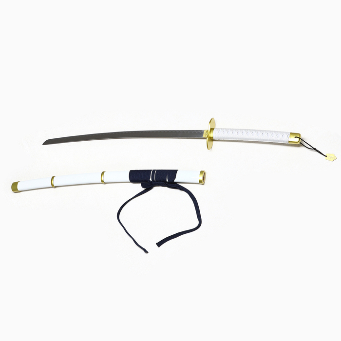 Сувенирное оружие Сувенирное оружие "Катана Ясу" 103 см, клинок 68 см, на подставке, белая