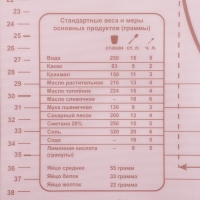 Коврик для выпечки и раскатки теста с разметкой Доляна «Ингридиенты», армированный, силикон, 66×46×0,04 см, белый/кофейный