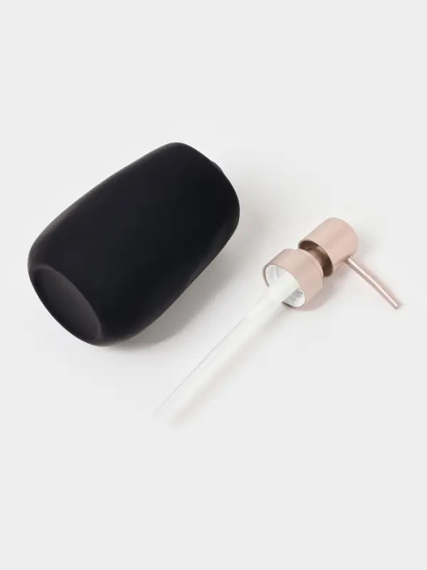 Набор для ванной SAVANNA Soft, 2 предмета, мыльница, стакан, чёрный