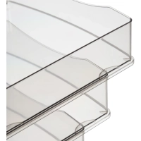 Лоток горизонтальный Attache 4шт/уп прозрачный тонированный тд_у