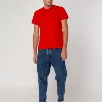 Футболка мужская T-bolka Stretch, красная, размер S