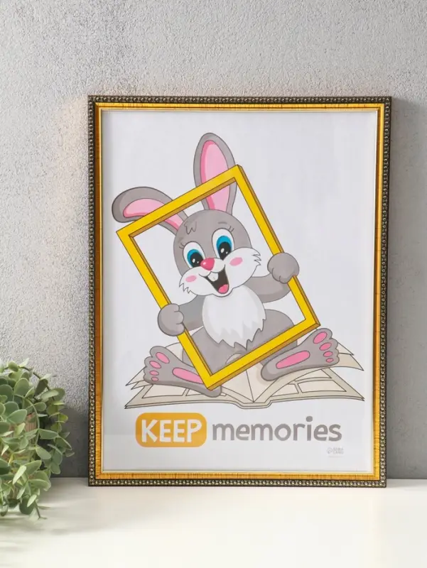 Фоторамка для фото 30&times;40 см Keep memories &laquo;Камея&raquo;, пластик под золото, (пластиковый экран)