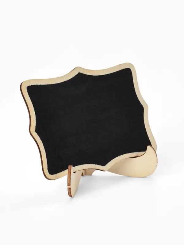 Меловой ценник &laquo;На подставке&raquo; 10&times;5&times;7, вытянутые углы, (фасовка 10 шт.), цвет чёрный