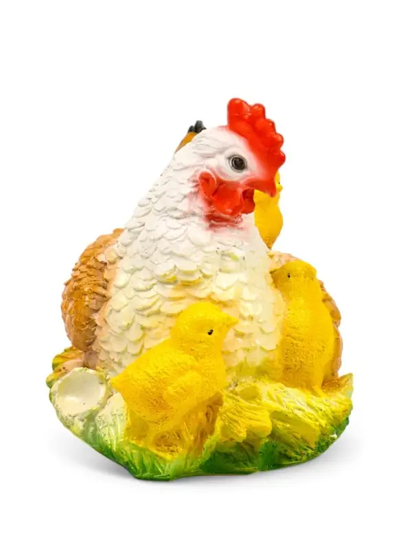 Садовая фигура из гипса &laquo;Курица наседка с цыплятами&raquo;, 27&times;20&times;21 см