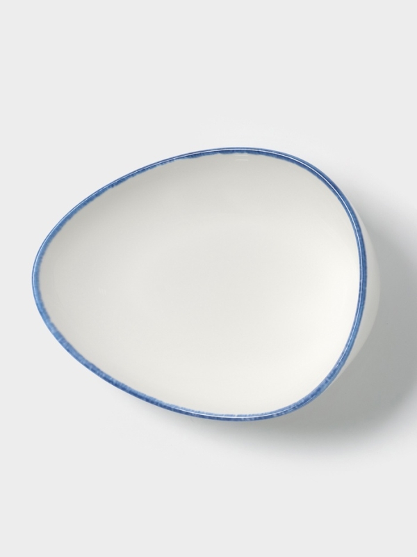 Салатник Blue Lagoon Magistro 22 см, 22.3×17×9 белый, синий