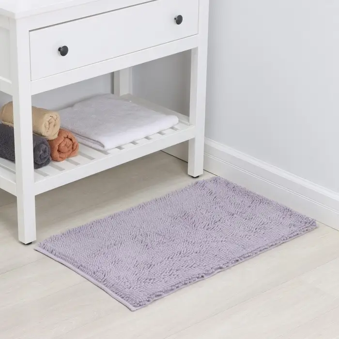 Коврик для дома LaDо́m, букли, ворс 2.5 см, плотность 1400 г, 50&times;80 см, сиреневый
