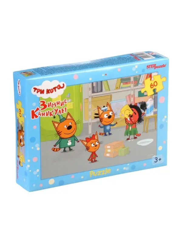 Пазл 60 эл. Пазл 60 эл."Три кота. Зимние каникулы" 81259