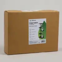 Подставка для цветов Greengo, 5 полок, 36&times;23&times;94 см, напольная, каркас металл, полки МДФ, чёрная