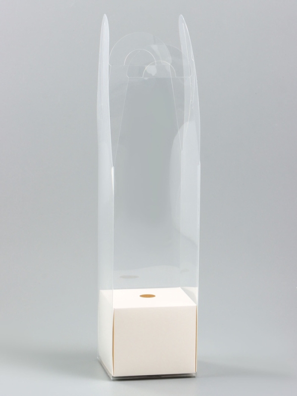 Коробка для мини букетов 28 х 8 х 8 см, белый Коробка для мини букетов 28 х 8 х 8 см, белый