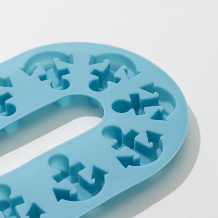 Форма для шоколада Доляна «Якорь», силикон, 20,5×13,5×1 см, 10 ячеек, цвет МИКС Форма для шоколада Доляна «Якорь», силикон, 20,5×13,5×1 см, 10 ячеек, цвет МИКС