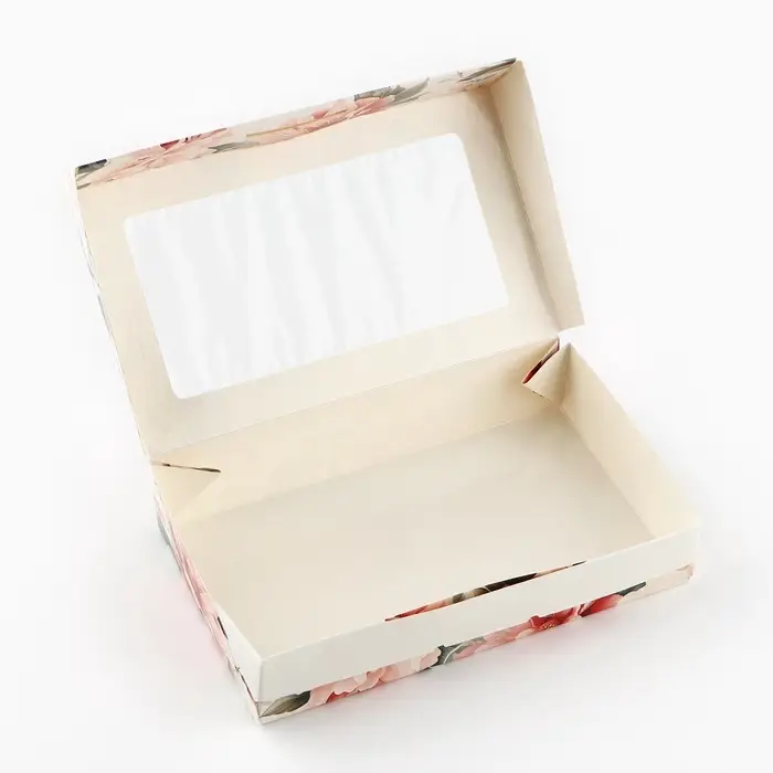 Коробка с окном &laquo;Подарок для тебя&raquo;, 20&times;12&times;4 см, самосборная