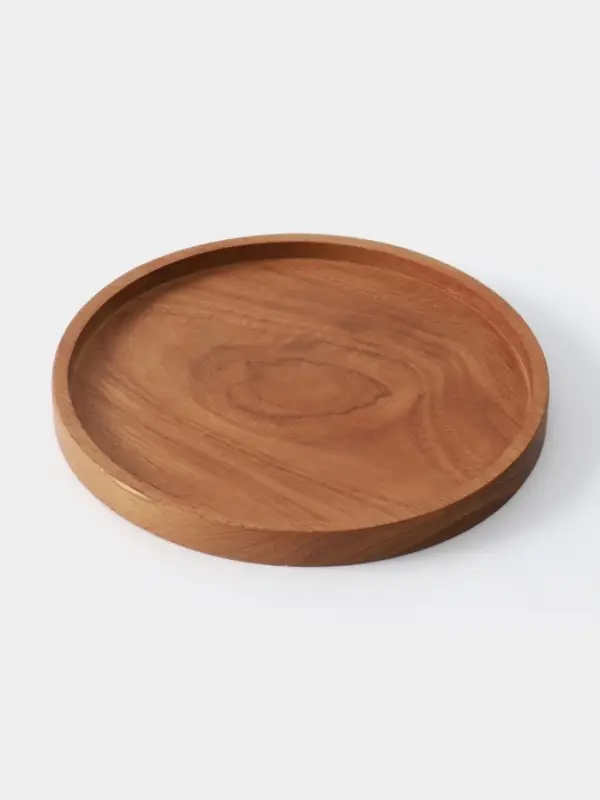 Блюдо, 20&times;20&times;2 см, тиковое дерево