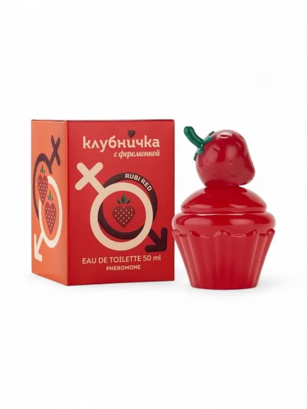 Туалетная вода женская Клубничка С Феромонкой Rubi Red, 50 мл Туалетная вода женская Клубничка С Феромонкой Rubi Red, 50 мл