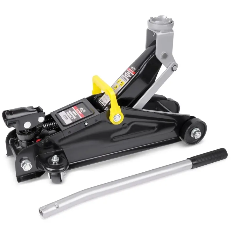 Домкрат подкатной AVS FJ-2000AL (поворотная ручка 360 градусов), 2т, 135-340мм. в кейсе