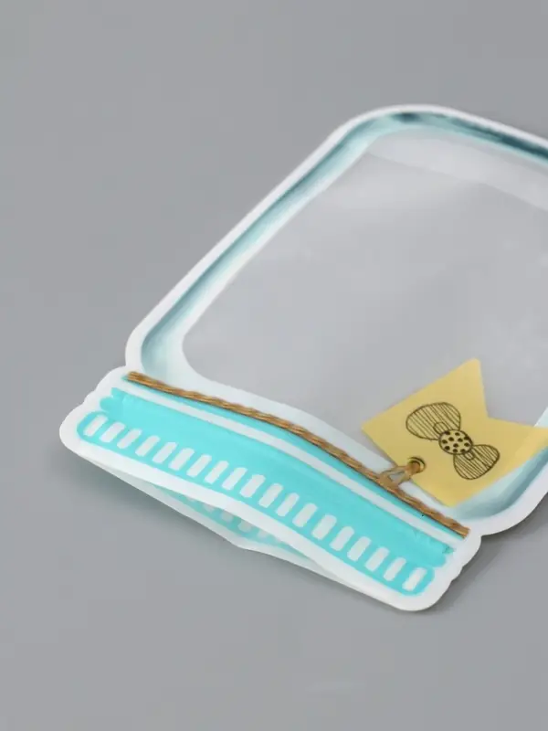 Пакет для хранения Пакет для хранения "Стеклянная баночка. Бант и снежинки", застёжка zip-lock 15,1х10,6+5,5 см 10886