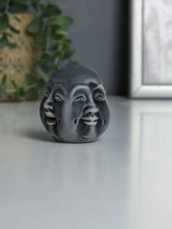 Фигурка &laquo;Многоликий Будда&raquo;, мраморная крошка, 6 см