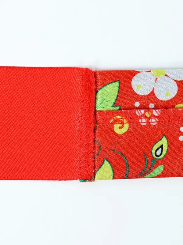 Карнавальный набор "Народная краса" юбка р-р 40-48, воротник, повязка, цвет красный