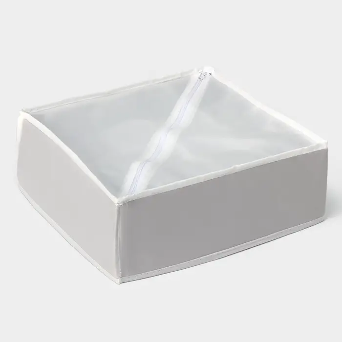 Органайзер для хранения белья LaDо́m, 16 ячеек, 32&times;32&times;12 см, серый