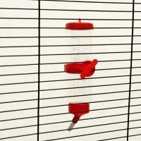 Поилка для грызунов &laquo;Пижон&raquo;, 250 мл, красная