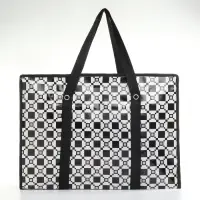 Сумка хозяйственная на молнии, 35 л, 50&times;20&times;35 см, чёрная