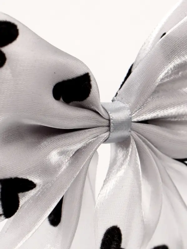 Бант для волос на заколке «Сердечки», Принцессы