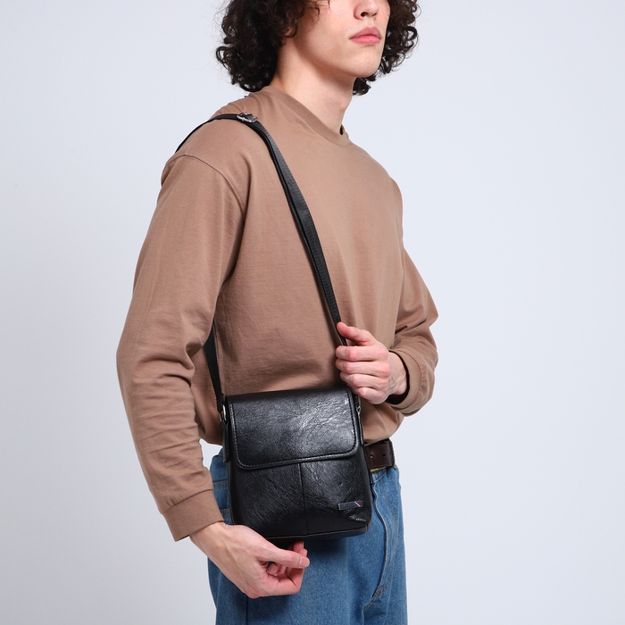 Сумка мужская, цвет чёрный Сумка мужская, цвет чёрный