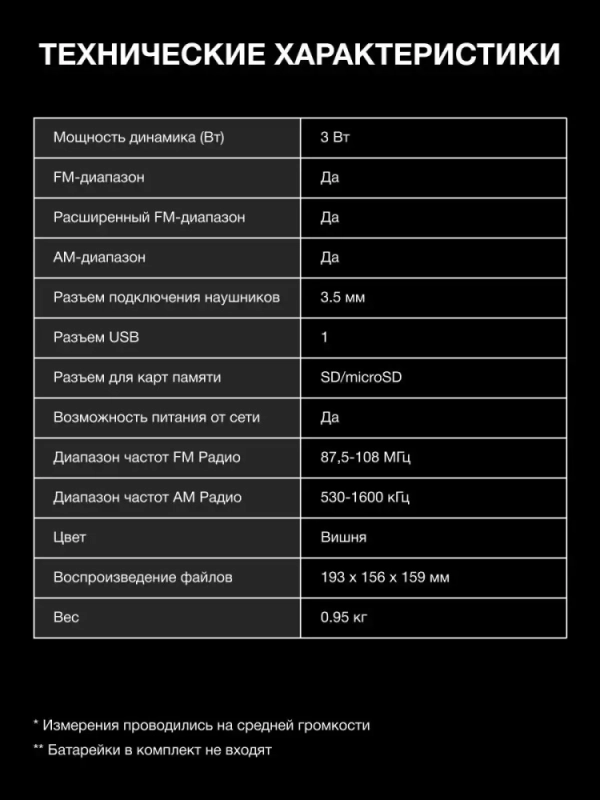 Радиоприемник настольный H-SRS200