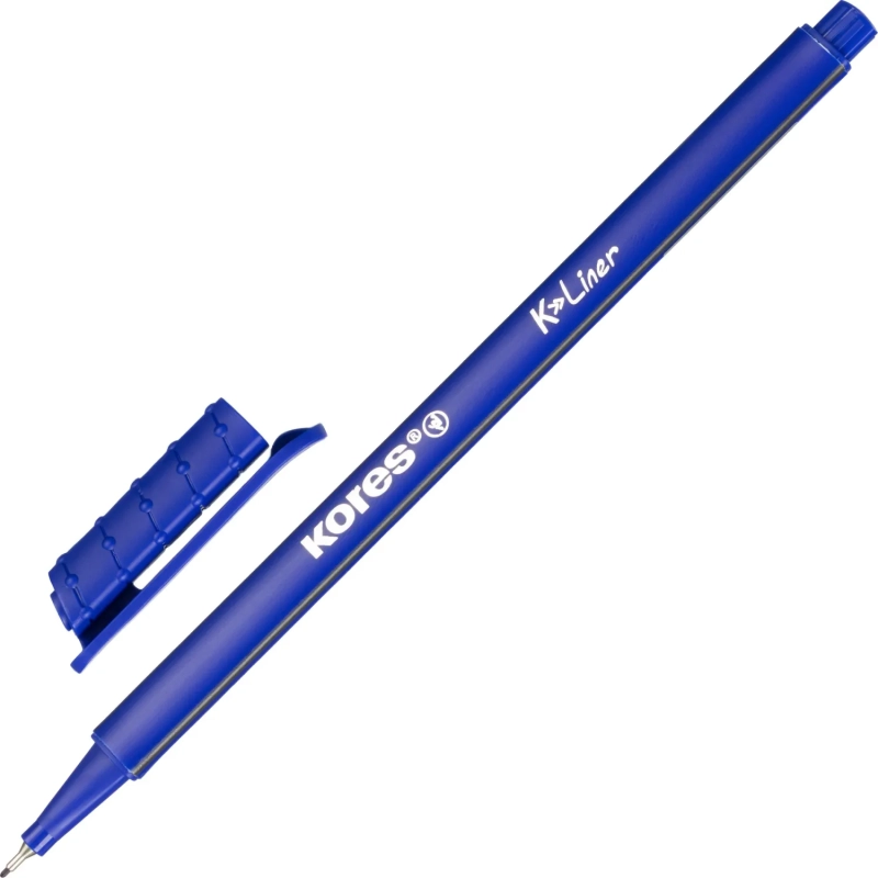 Линер Kores 0,4мм синий 28101